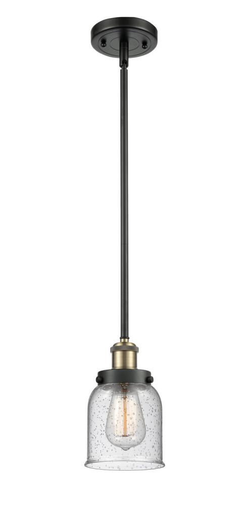 Bell - 1 Light - 5 inch - Black Antique Brass - Mini Pendant