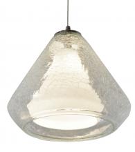  AGP500L30D1SNCC - Armitage LED Pendant - 3000K - 120V - Satin Nickel - Clear Crackle