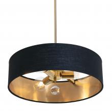 AFX Lighting, Inc. CLNP18MBSB-BKGD - Celine Pendant 18'' Medium Base SB - BKGD shade