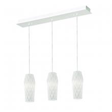  CNDP05MBWHLNR3 - Candace 3 Light Linear Pendant,120V,Satin Nickel