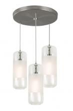  HRP06MBSNCLRND3 - Hermosa 3 Light LED Round Pendant