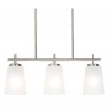  JNNP0523MBSN - Joanna 3 Light Linear Pendant 120V - Satin Nickel