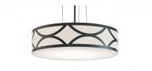 AFX Lighting, Inc. LAKP20MBBK - Lake 3 Light 20'' Pendant, 120V, BK