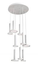  LNAP99L30D1WHRND9 - Luna 9 Light LED Round Pendant,120V,3000K,White