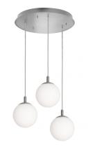  LRTP07MBSNRND3 - Loretto 3 Light Round Pendant,120V,Satin Nickel