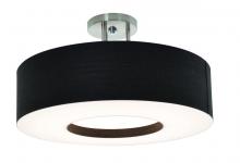 AFX Lighting, Inc. MCF1524LAJUD-BKSF - Montclair 15" LED Semi-Flush