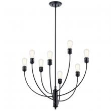  52255BK - Chandelier 8Lt