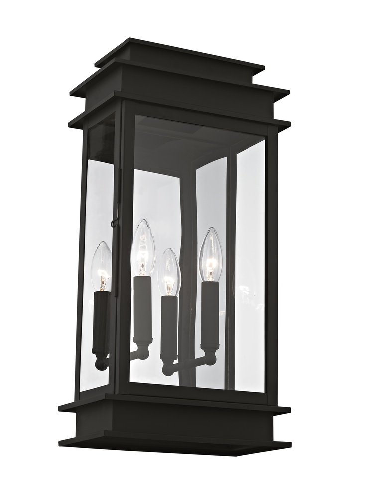 2 Light Black Outdoor Wall Lantern