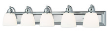  10505-05 - 5 Light Polished Chrome Bath Light