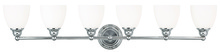 Livex Lighting 13666-05 - 6 Light Polished Chrome Bath Light