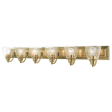  17076-01 - 6 Lt Antique Brass Vanity Sconce