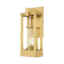  20992-12 - 1 Lt Satin Brass Outdoor Wall Lantern