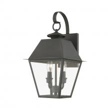  27215-61 - 2 Light Charcoal Outdoor Medium Wall Lantern