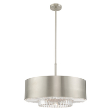  40020-91 - 6 Lt Brushed Nickel Pendant Chandelier