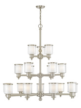 Livex Lighting 40219-91 - 18 Light BN Foyer Chandelier