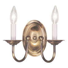  4152-01 - 2 Light Antique Brass Wall Sconce