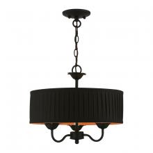  41863-04 - 3 Light Black Pendant Chandelier