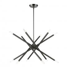  46776-46 - 12 Light Black Chrome Chandelier