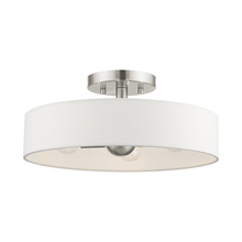  46927-91 - 4 Lt Brushed Nickel Semi Flush Mount