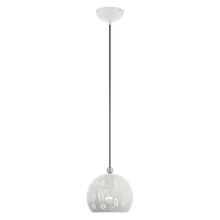  49541-03 - 1 Lt White Pendant