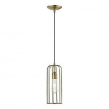  49713-01 - 1 Light Antique Brass Pendant