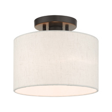  49808-92 - 1 Lt English Bronze  Semi Flush