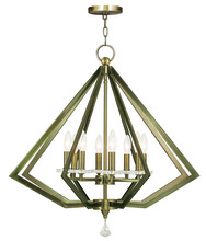  50668-01 - 8 Light Antique Brass Chandelier