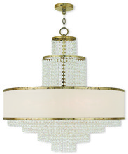  50788-28 - 8 Light Winter Gold Chandelier