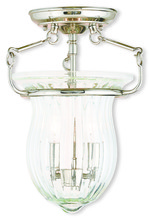 Livex Lighting 50941-35 - 2 Light Polished Nickel Ceiling Mount