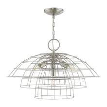  50948-91 - 4 Lt Brushed Nickel Chandelier