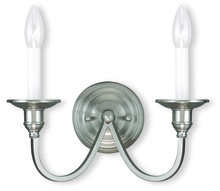  5142-91 - 2 Light Brushed Nickel Wall Sconce