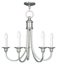  5145-91 - 5 Light Brushed Nickel Chandelier