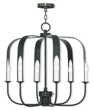  51936-92 - 6 Light + 1 Light EBZ Chandelier