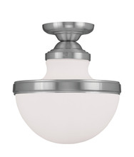  5722-91 - 1 Light Brushed Nickel Ceiling Mount