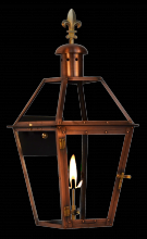 The Coppersmith GT22G-FDF - Georgetown 22 Gas-Fleur De Lis Finial