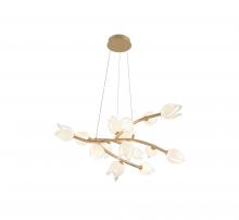  10114-03 - Belluno, 15 Light LED Chandelier, Champagne gold