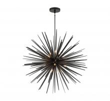  10129-06 - Trapani, 14 Light Chandelier, Metallic Black