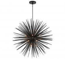  10130-06 - Trapani, 18 Light Grand Chandelier, Metallic Black