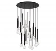  10146-02 - Positano, 25 Light Round LED Chandelier, Matte Black