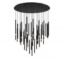  10147-02 - Amalfi, 44 Light Round LED Chandelier, Matte Black