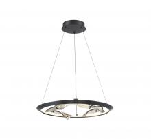 Lib & Co. US 10175-015 - Nettuno, Small LED Chandelier, Metallic Brushed Grey