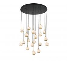  10205-02 - Baveno, 19 Light Round LED Chandelier, Matte Black