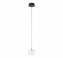  10211-02 - Manarola, 1 Light LED pendant, Matte Black