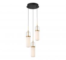  10221-02 - Verona, 3 Light Round LED Pendant, Matte Black