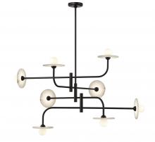  12052-02 - Teramo, 8 Light LED Chandelier, Matte Black