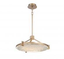  12101-014 - Raffinato, Small LED Chandelier, Brushed Gold