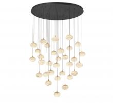  12123-02 - Calcolo, 31 Light LED Grand Chandelier, Matte Black