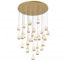  12139-030 - Lucidata, 31 Light LED Grand Chandelier, Painted Antique Brass