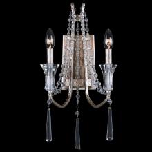 Varaluz 270W02TR - Barcelona 2-Lt Crystal Sconce - Transcend Silver