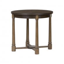  516TN32A - Nob Hill Center Table - Aged Barrel/Dark Brown Oak